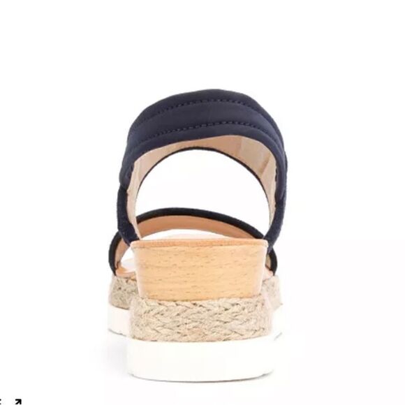 KENNETH COLE NEW YORK
Jules Suede Espadrille Platform Simple Sandals in Navy - Picture 10 of 13